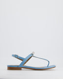Hermes Blue Sandal with Palladium Hardware All Size Here
