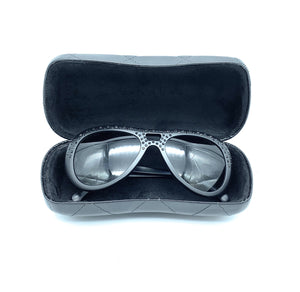 Vintage Chanel bag Swarovski Crystals Pilot Sunglasses 40921