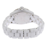 CHANEL J12 Watch 12P Diamond H1628 White Ceramic x Quartz Analog Display Ladies Dial