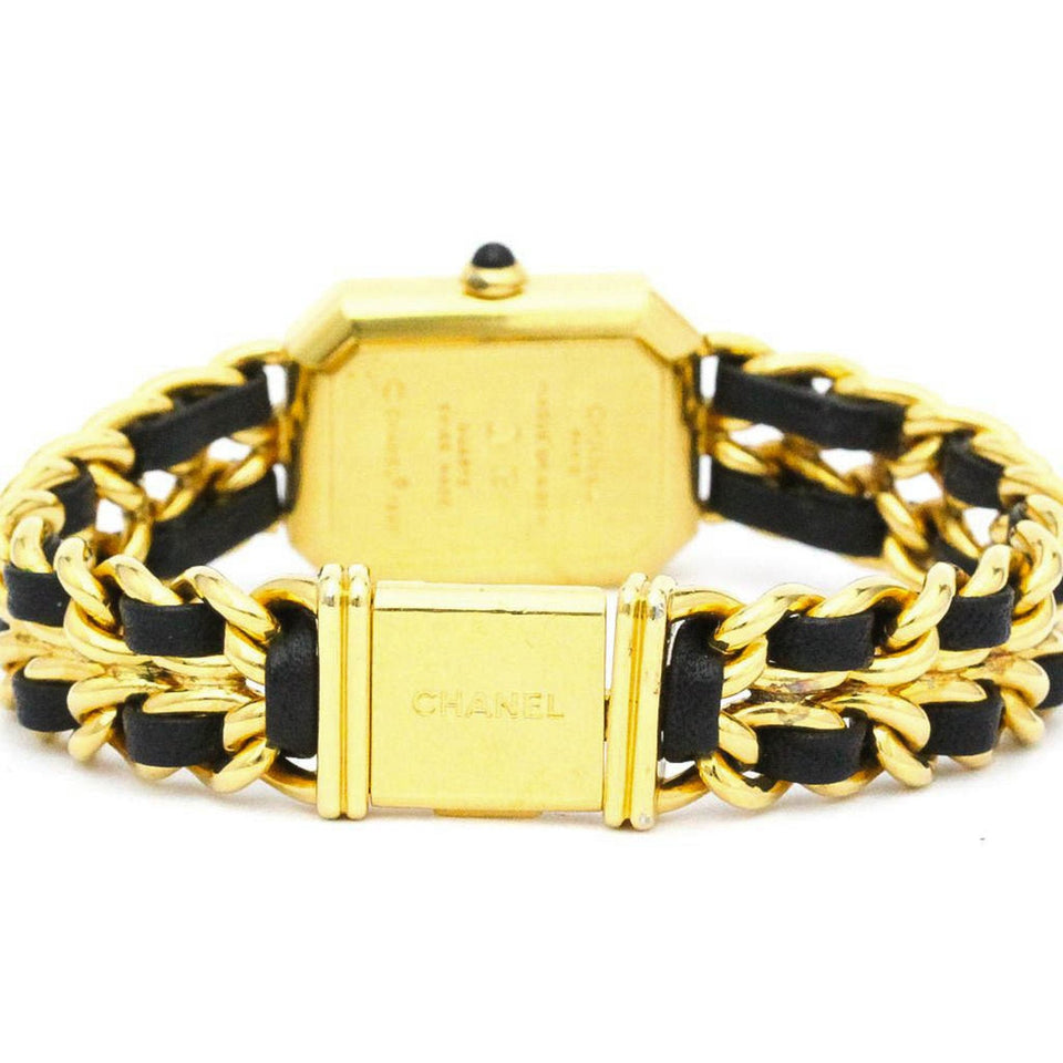 CHANEL Premiere Size M Gold Plated Quartz Ladies Watch H0001 BF563438