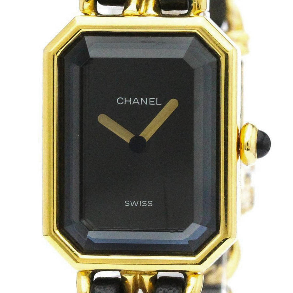 CHANEL Premiere Size M Gold Plated Quartz Ladies Watch H0001 BF563364