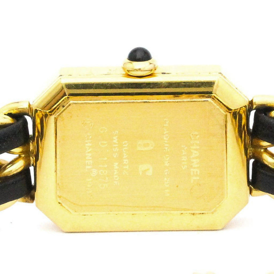 CHANEL Premiere Size M Gold Plated Quartz Ladies Watch H0001 BF563364