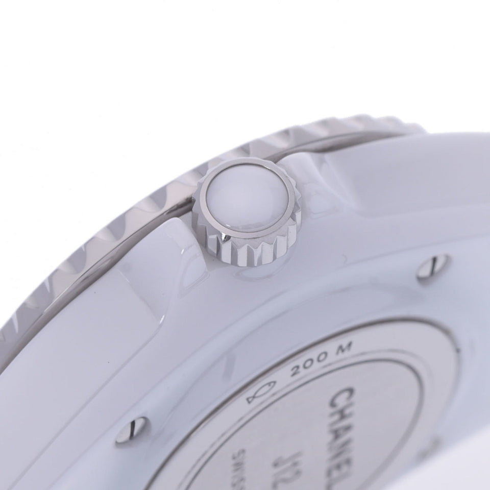 CHANEL J12 Phantom 33mm H6345 Women's White Ceramic/SS Watch Quartz Dial