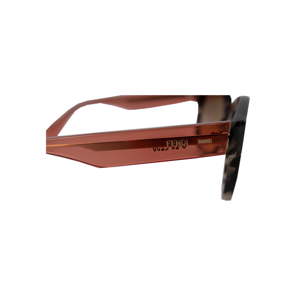 Fendi Acetate and Tortoiseshell Colorblock Sunglasses - '10s