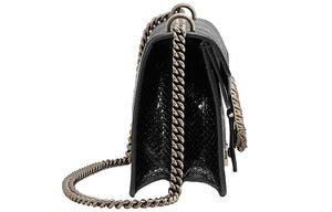 (WMNS) GUCCI Dionysus Leather Single Shoulder Bag Medium Black 400249-E3K0N-1000