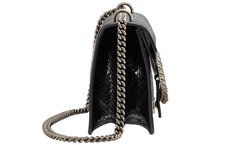 (WMNS) GUCCI Dionysus Leather Single Shoulder Bag Medium Black 400249-E3K0N-1000