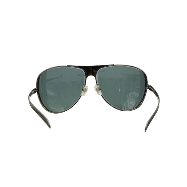 CHANEL Dark Grey Textured Sunglasses
