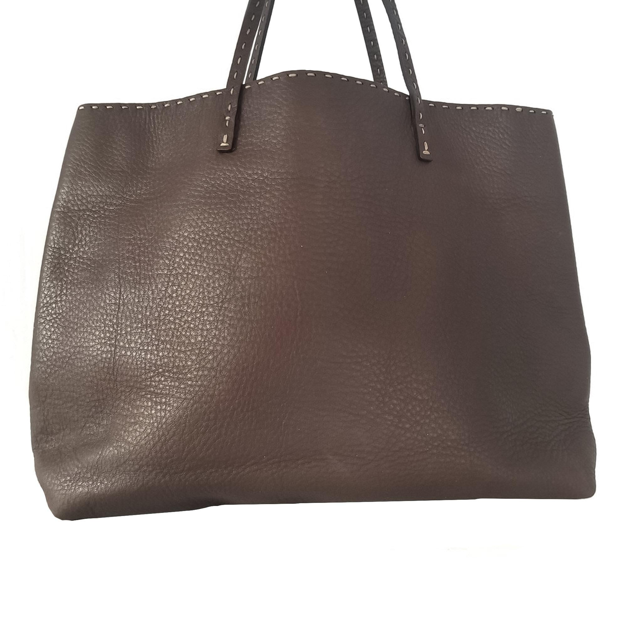 Fendi Selleria Leather Tote Bag (SHG-28191) – Kilta Bags