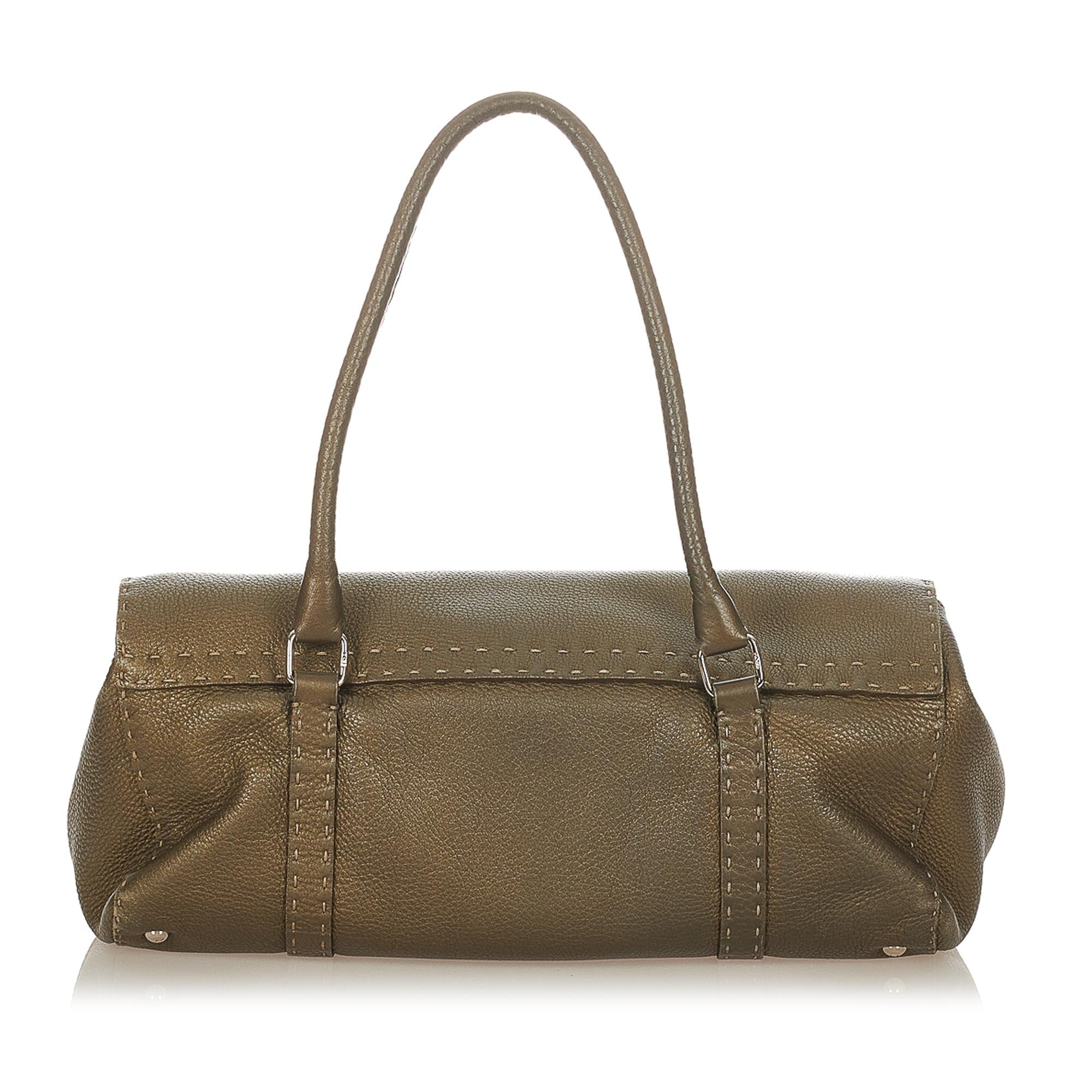 Fendi Selleria Linda Leather Shoulder Bag (SHG-31877) – Kilta Bags
