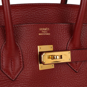 Hermes Birkin 35 Rouge H Togo Gold Hardware