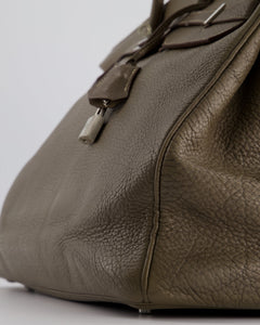 Hermes Birkin 40cm in Etoupe Clemence Leather with Palladium Hardware