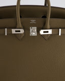 Hermès Birkin Bag Retourne 25cm in Toundra Togo Leather with Palladium Hardware