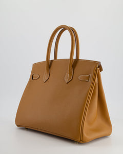 Hermès Birkin Bag 30cm in Gold Epsom Leather with Gold Hardware
