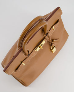 Hermès Birkin 30cm in Retourne Gold Courchevel Leather with Gold Hardware