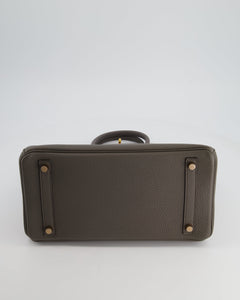 Hermès Birkin Bag 30cm Retourne in Gris Etain Togo Leather with Rose Gold Hardware