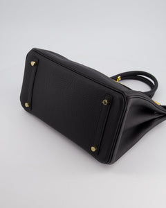 Hermes Birkin 30cm Retourne Bag in Black Togo Leather with Gold Hardware