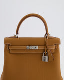 *RARE* Hermes Kelly Bag 25cm in Gold with Togo Leather and Palladium Hardware