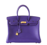 Hermès Birkin 35 Iris Special Order Horseshoe Bag
