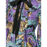 Bengal Tiger Print Silk Dress