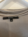 Gucci Grey Satin Midi Dress Size XS (UK 4)