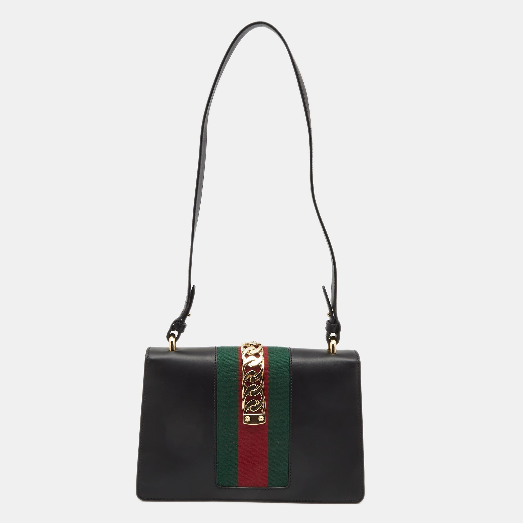 Gucci Black Leather Sylvie Shoulder Bag – Kilta Bags