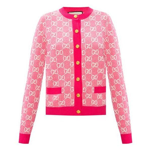 (WMNS) GUCCI Full Cotton Wool Cardigan For Pink 629452-XKBHQ-5016