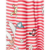 Mira Mikati Red White Stripe Cotton Skirt Dress