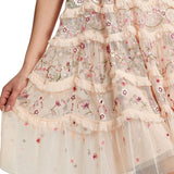 Embroidered Elsie Ribbon Mini Dress